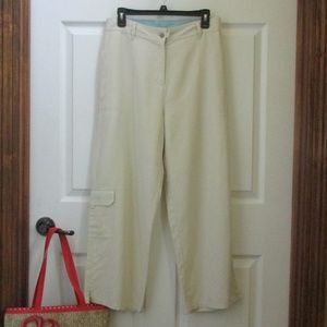 J. Jill Utility Pant in Stone Size 12 NWT